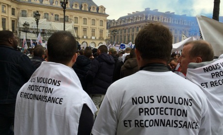 manifestation policiers place Vendôme