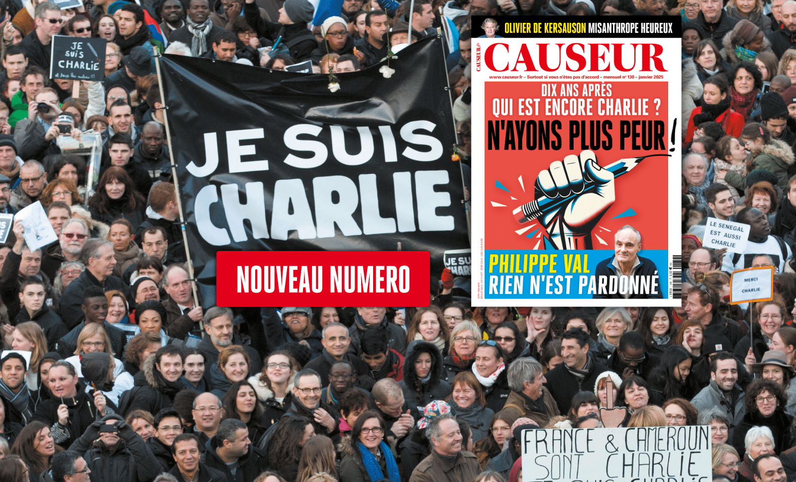 Causeur: Dix ans après, qui est encore Charlie? N’ayons plus peur!