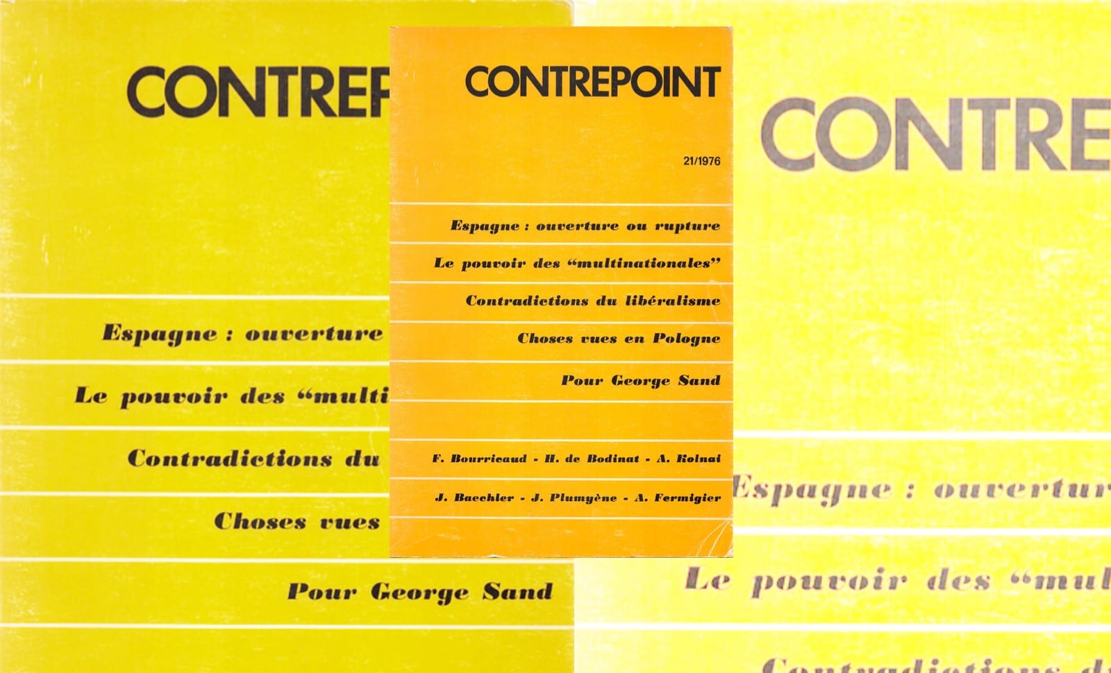 « Contrepoint », pionnier du réarmement intellectuel